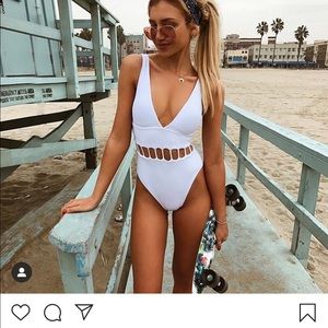 NWT White One Piece